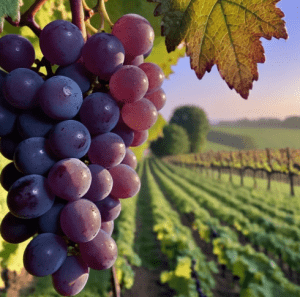 picture of grapes growing on a vine
